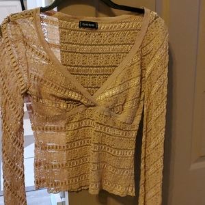 Bebe sheer lace top